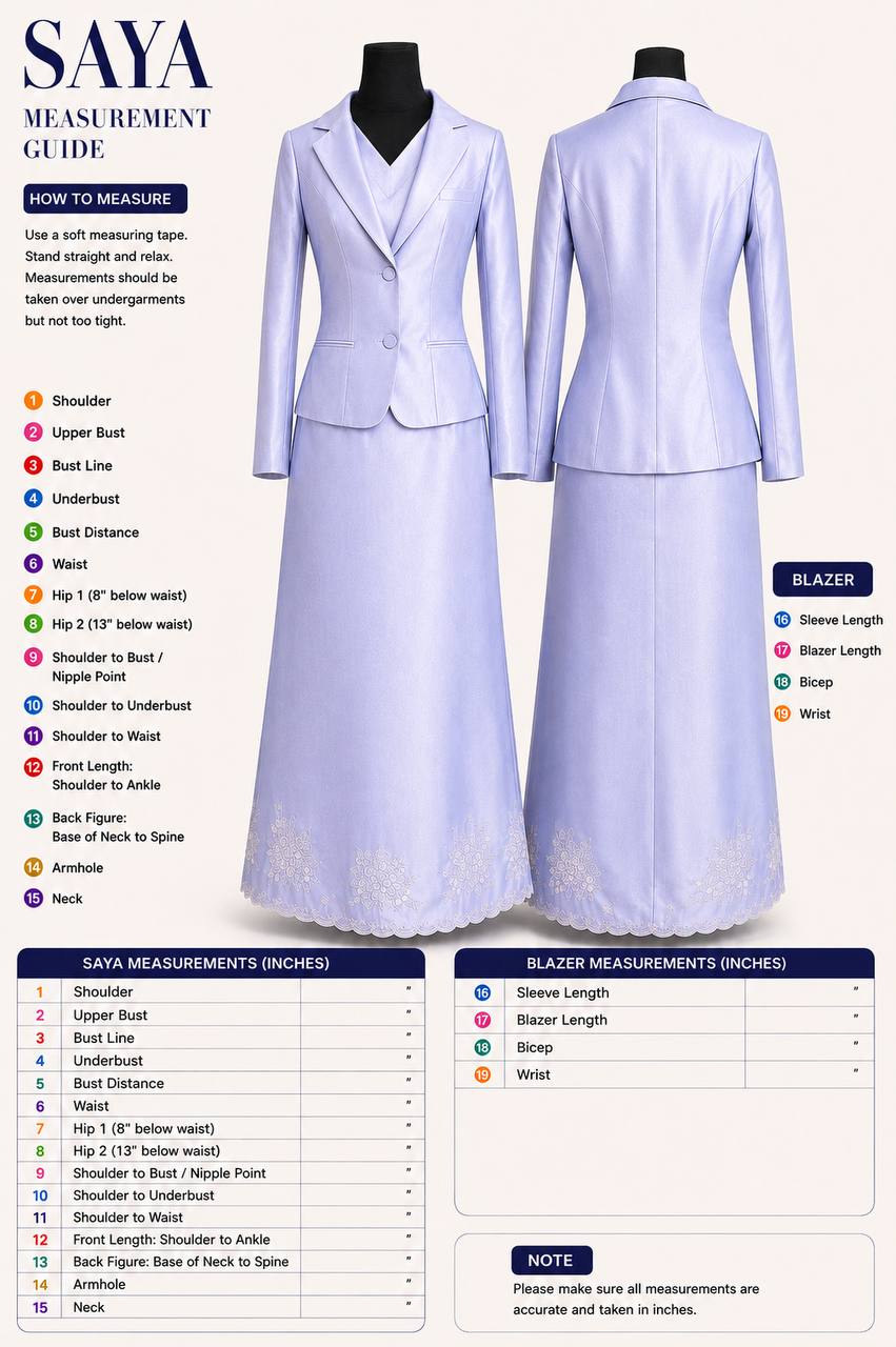 Saya for Deaconess - Made-to-Order